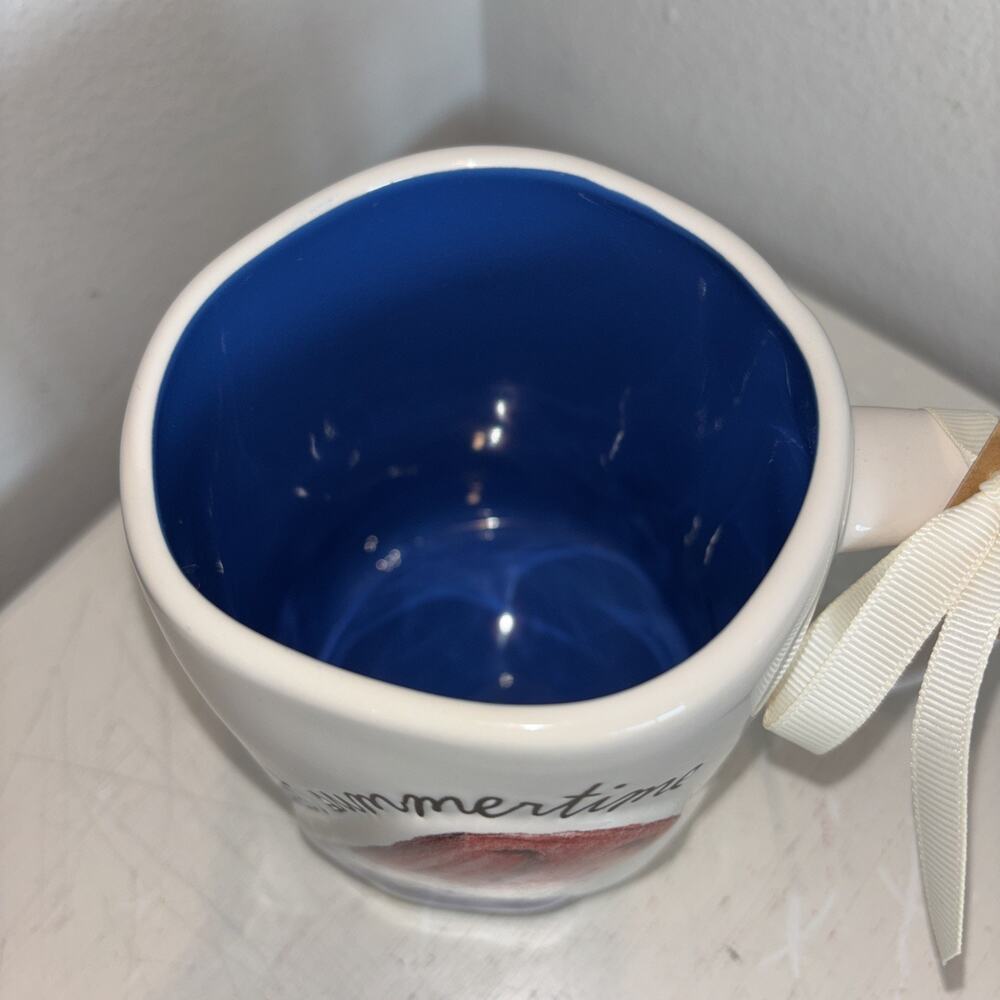 Rae Dunn Sweet Summertime Mug Patriotic Popsicle Red White Blue Rocket Pop - Picture 3 of 3